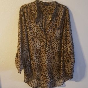 Animal print top